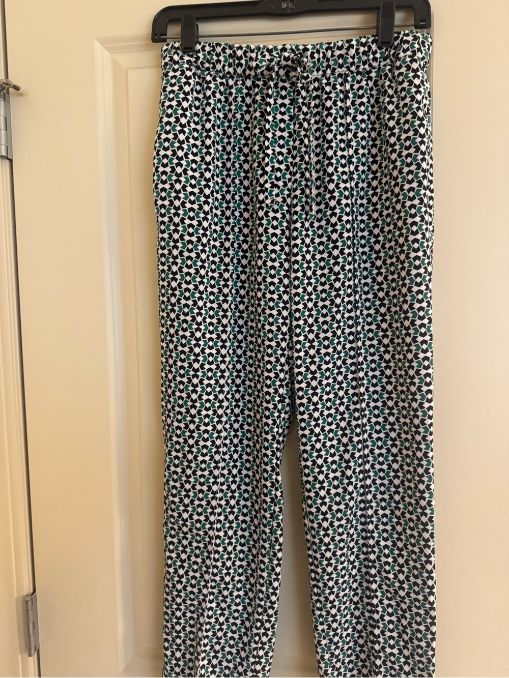 Worthington Wide Leg Printed Lounge Pants in Green/Black/White